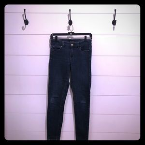 WHBM Dark Wash Skinny Jean